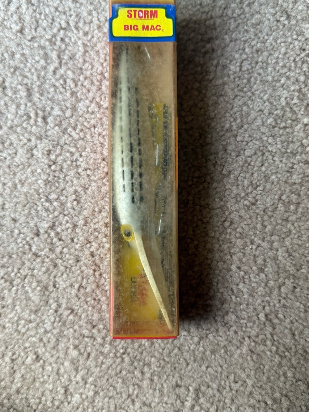 Storm Vintage Big Mac Crankbait Deep Diver 7 in 1 1/4 oz Silver/Bl Striper DR43